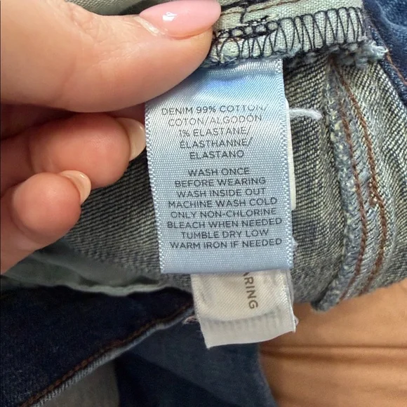 LOFT Classic Blue Straight Leg Jeans - Picture 4 of 5